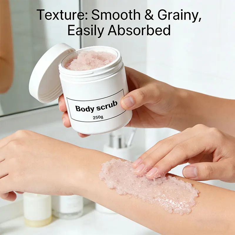 Body Cream and Scrub for Wholesale Body Scrub in Bulk Kojic Acid Body Scrub 250g for Exfoliation & Skin Brightening
