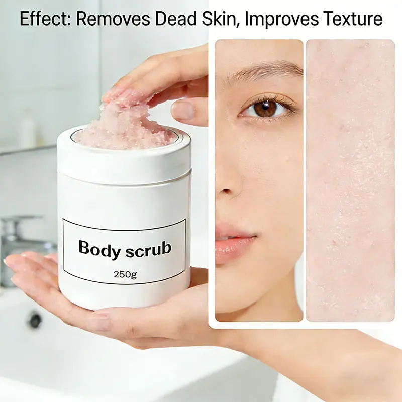 Body Cream and Scrub for Wholesale Body Scrub in Bulk Kojic Acid Body Scrub 250g for Exfoliation & Skin Brightening