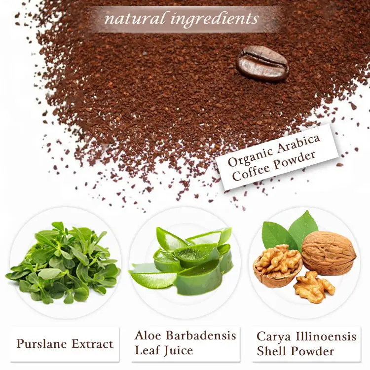 Whitening Smoothing Remove Dead Skin Cell Coffee Body Scrub Exfoliate Old Cells Away Face Scrub