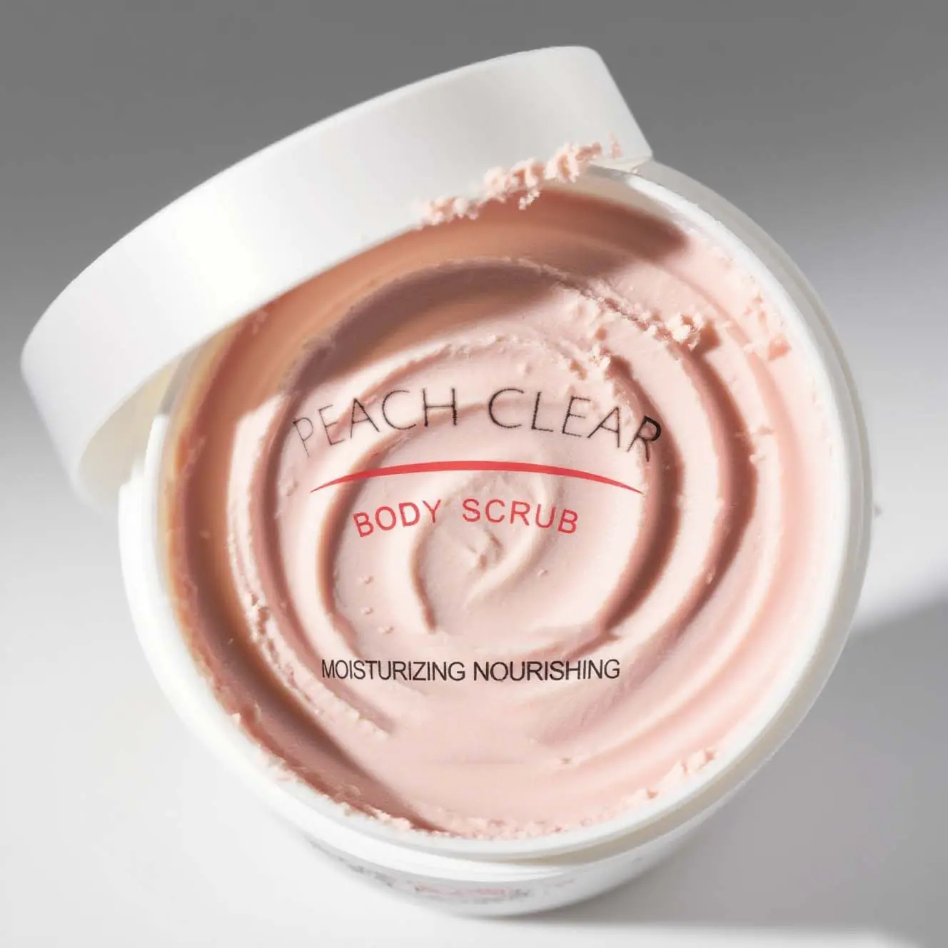 Peach & Shea Butter Body Scrub Cream Deep Moisturizing Exfoliator for Dry Skin Revival