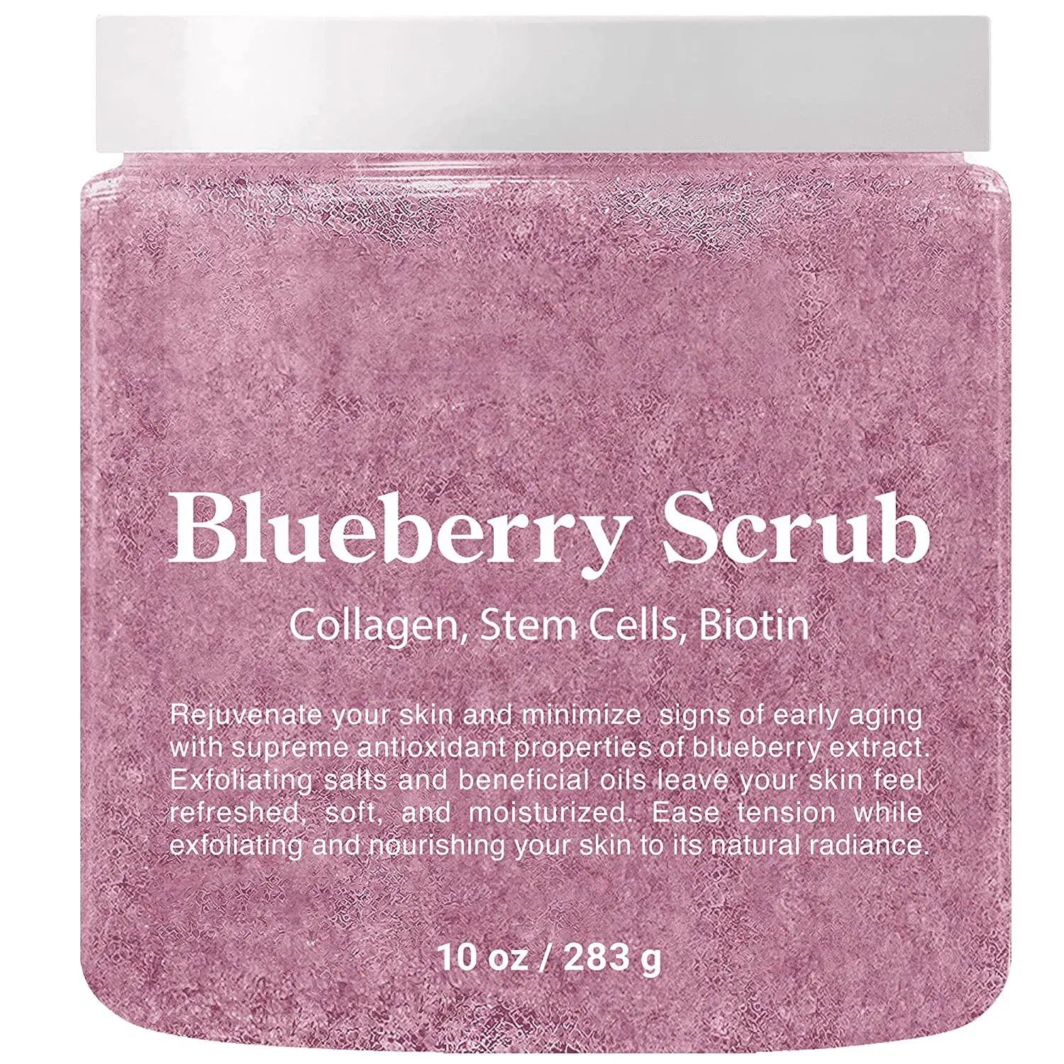 Salt Body Scrub with Lychee Oil, Exfoliating Salt Scrub to Exfoliate & Moisturize Skin, Deep Cleansing
