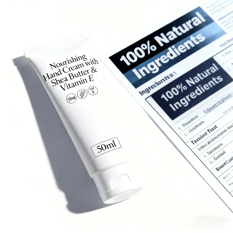 Nourish Glow Premium Hand Cream 50ml Natural Shea Butter Moisturizer for Dry Cracked Skin Non-Greasy & Fast-Absorbing