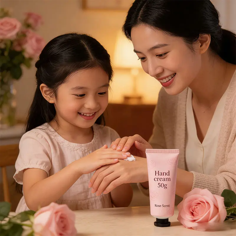 Rose Scented Hand Cream 50g Natural Moisturizing Hand Cream for Wholesale Bulk Hand Cream with Rose Extract for Dry Skin