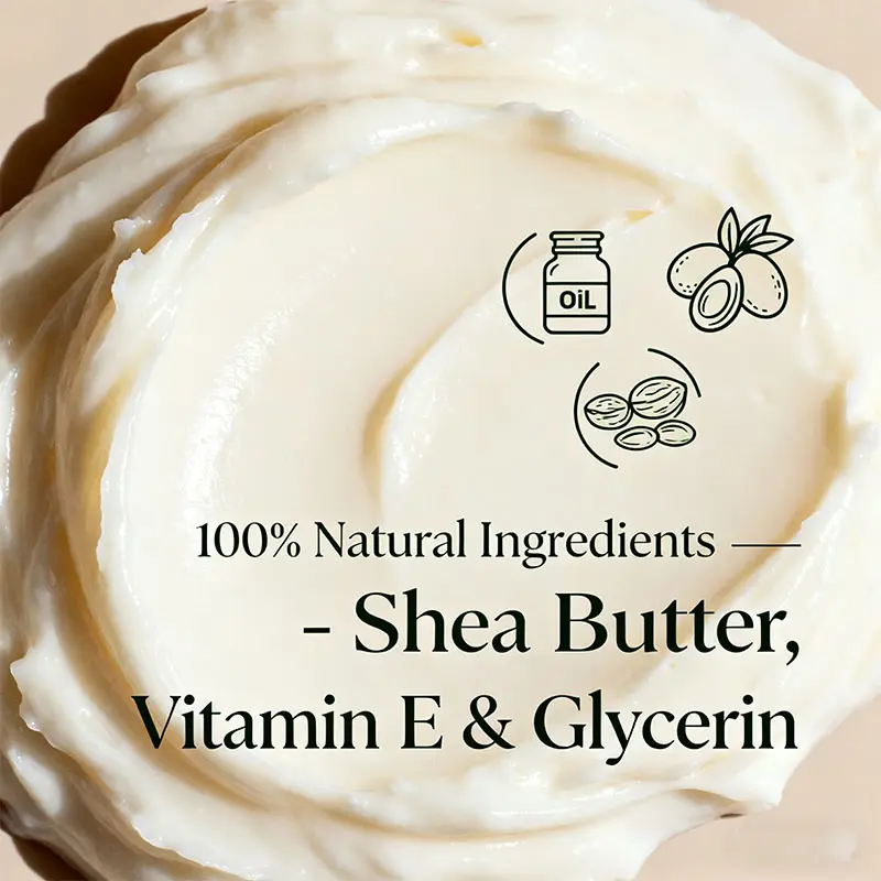 Nourish Glow Premium Hand Cream 50ml Natural Shea Butter Moisturizer for Dry Cracked Skin Non-Greasy & Fast-Absorbing