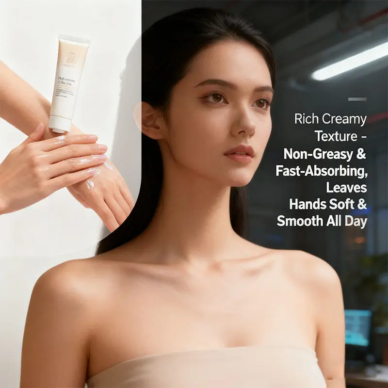 Nourish Glow Premium Hand Cream 50ml Natural Shea Butter Moisturizer for Dry Cracked Skin Non-Greasy & Fast-Absorbing