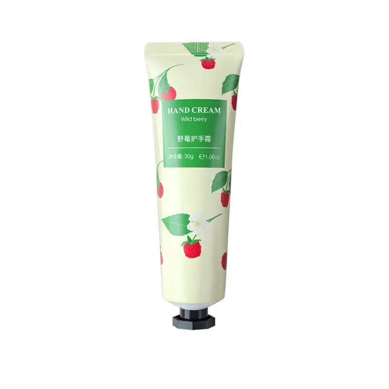 Herbicos Private Label Fruit Hand Lotion Vitamin E Moisturizing Whitening Fruit Fragrance Squeeze Tube Hand Cream Adults 3 Years