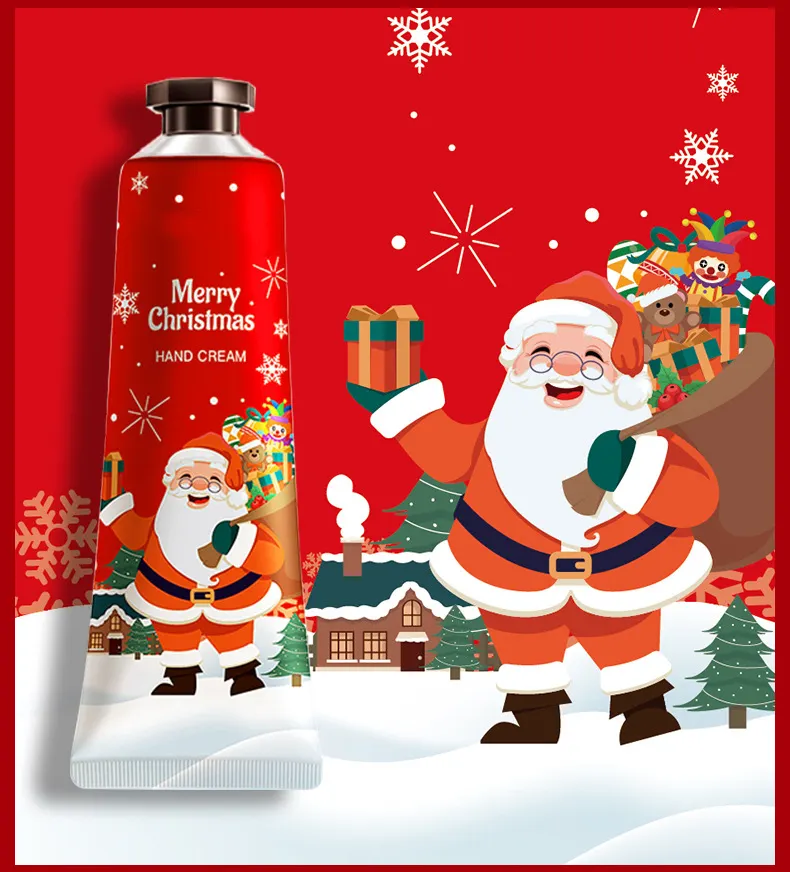 For Herbicos Custom Hand Cream Christmas Floral Fragrance Hyaluronic Acid Moisturizing Anti-Aging Skin Easy Absorption Hand Care