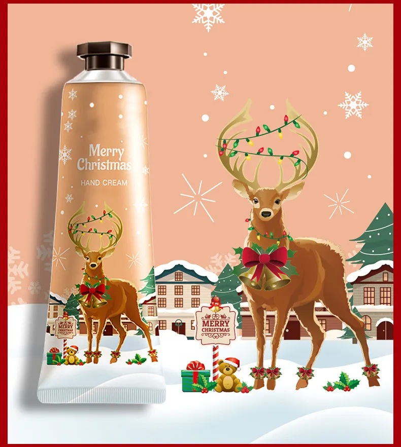 For Herbicos Custom Hand Cream Christmas Floral Fragrance Hyaluronic Acid Moisturizing Anti-Aging Skin Easy Absorption Hand Care