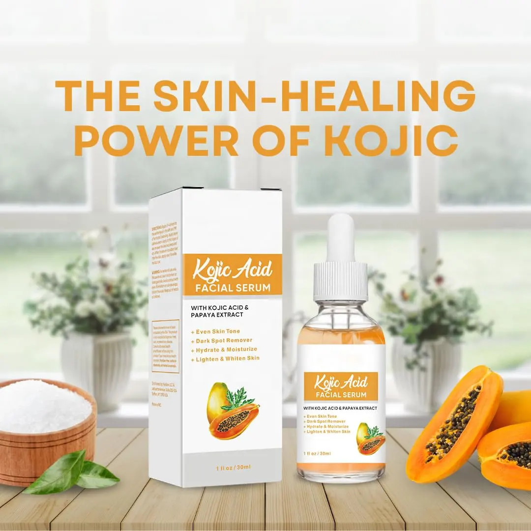 Dark Spot Remover Serum for Face & Body Facial Oil Reduces Acne, Scars, Evens Tone Dark Spot Correcting Glow Kojic Acid Oil