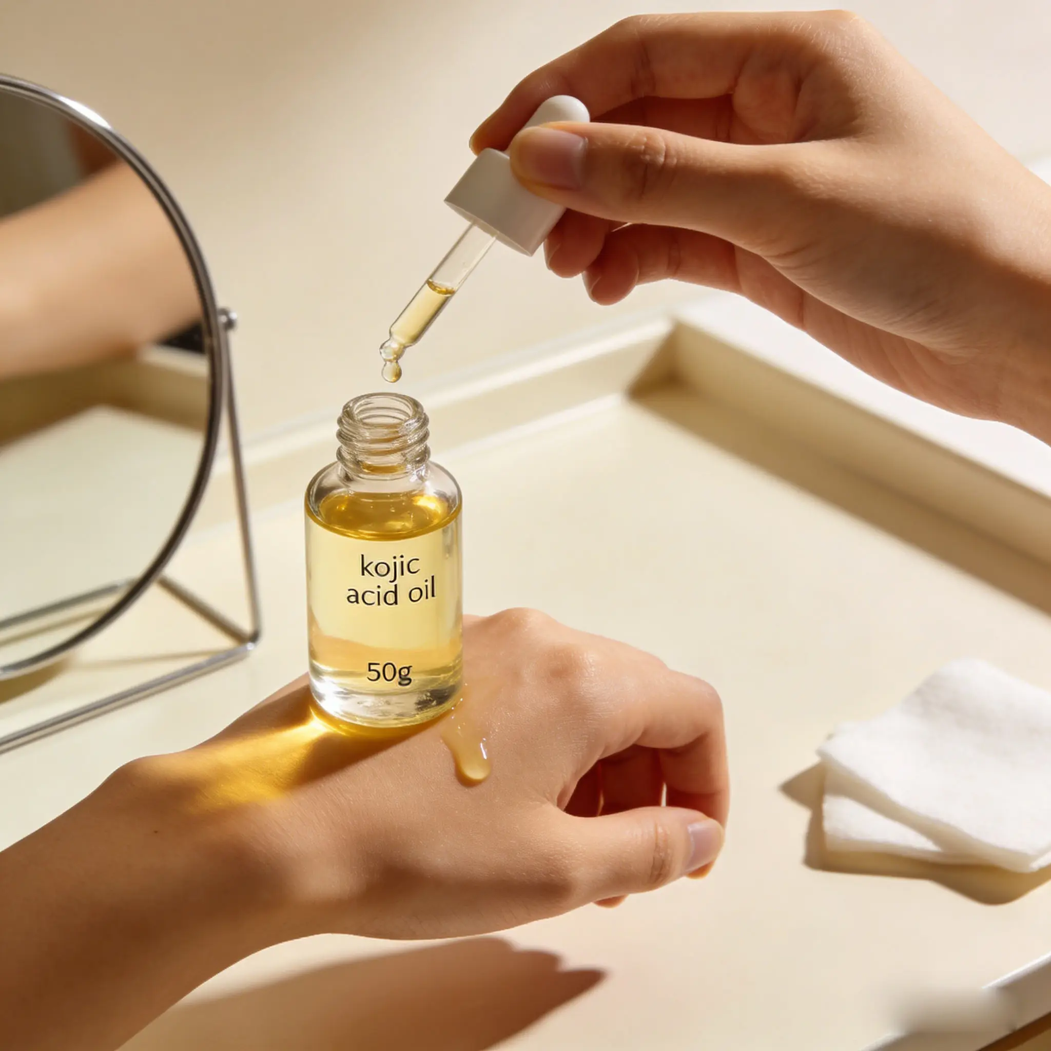 Brightening Moisturizing Kojic Acid Oil Dark Spot Corrector Face Glow Essential Oil
