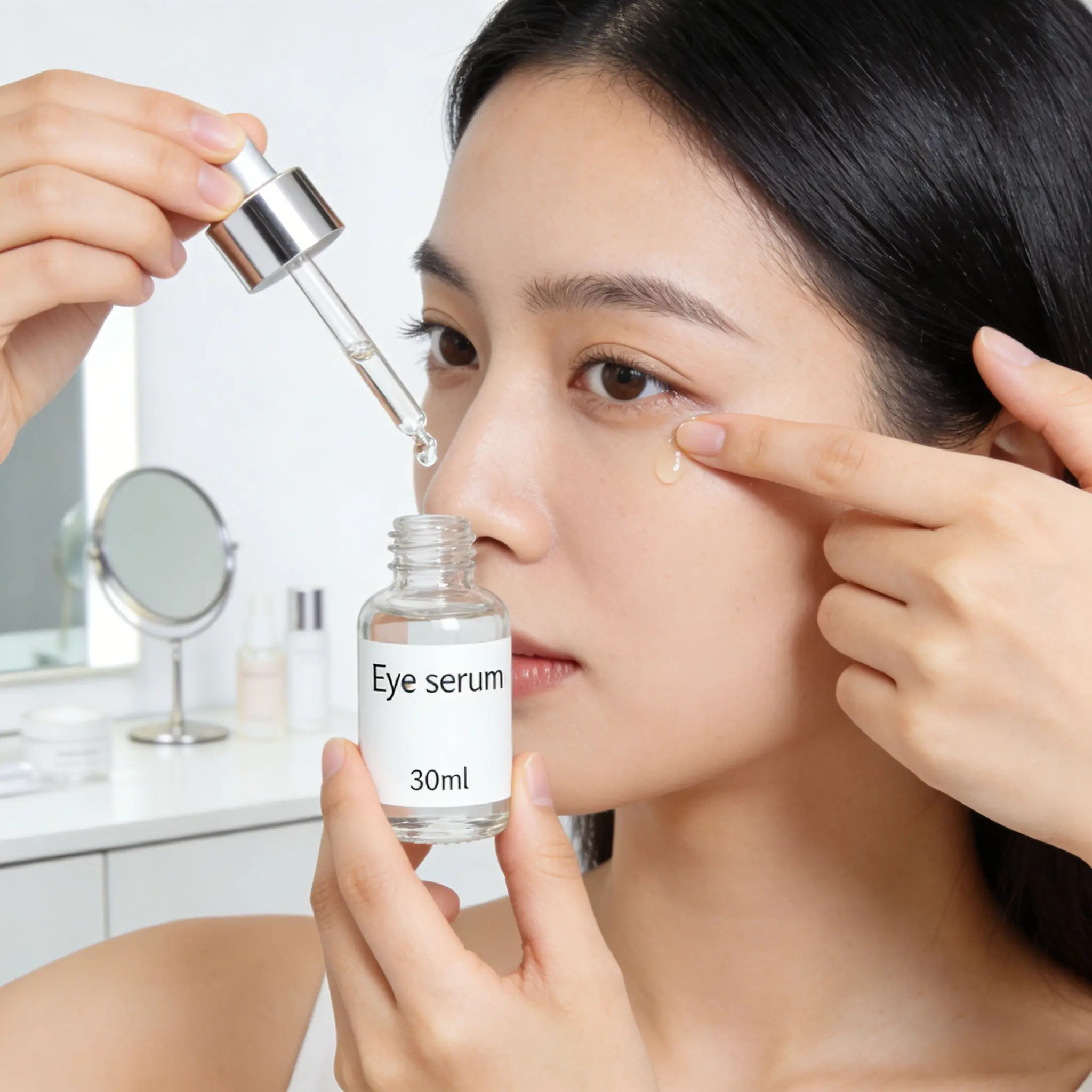 Natural Anti-Aging Eye Serum Reduce Dark Circles Eye Bags Fine Lines Hydrating Eye Care Serum 30ml