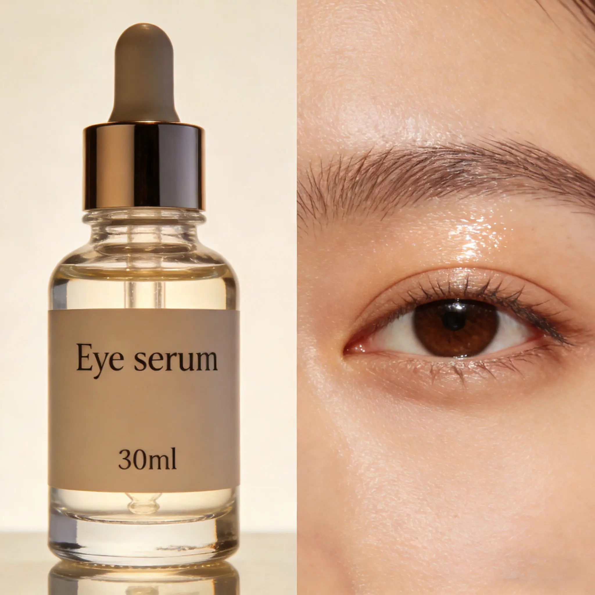 Natural Anti-Aging Eye Serum Reduce Dark Circles Eye Bags Fine Lines Hydrating Eye Care Serum 30ml