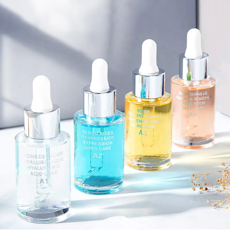 Hyaluronic Acid Liquid Whitening Blemish Ampoules Anti-acne Rejuvenation Solution Snail 30% VC Peptide Face Brightening Serum