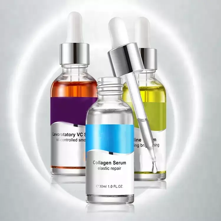 Hyaluronic Acid Liquid Whitening Blemish Ampoules Anti-acne Rejuvenation Solution Snail 30% VC Peptide Face Brightening Serum