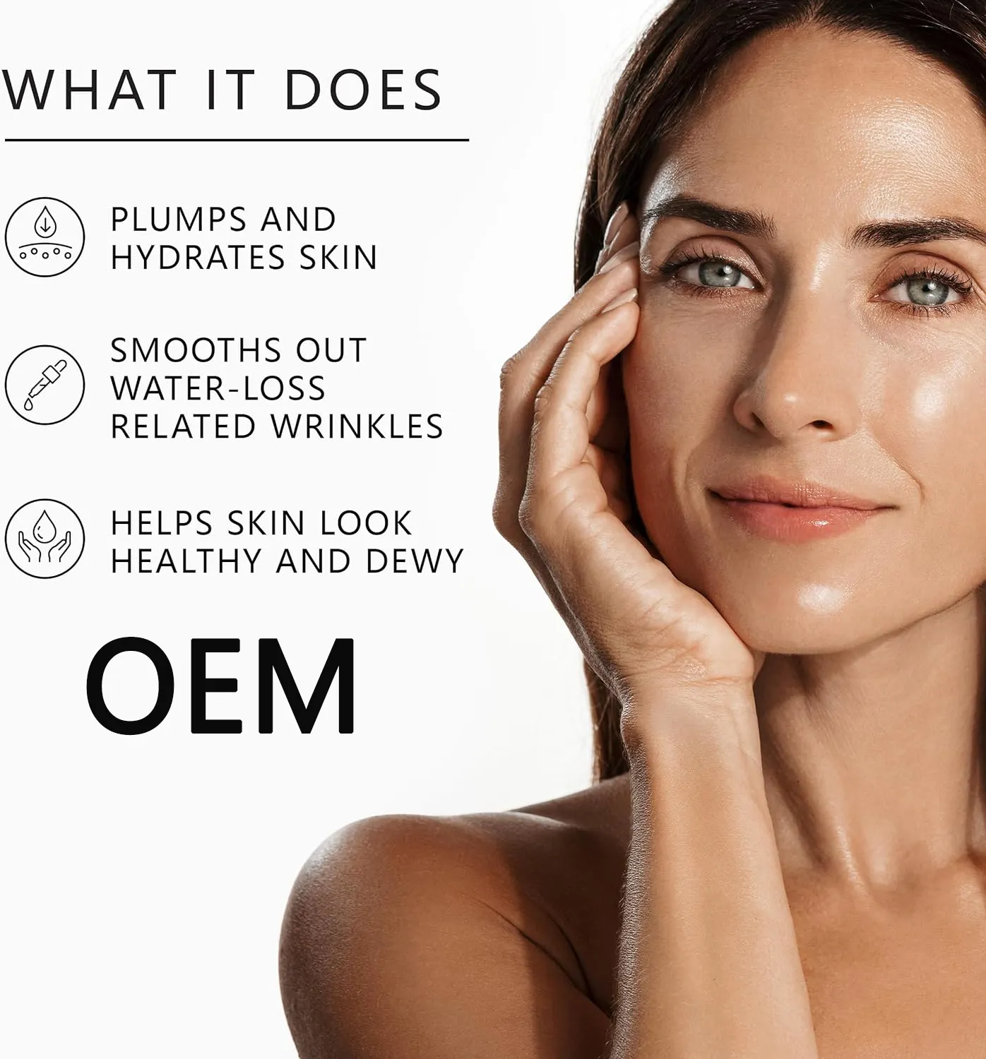 OEM Fragrance-Free Skin Care Serum Green Tea Vitamin B5 Peptides Whitening Oil-Free Fruit Extracts for Hydrating Plumping Fine