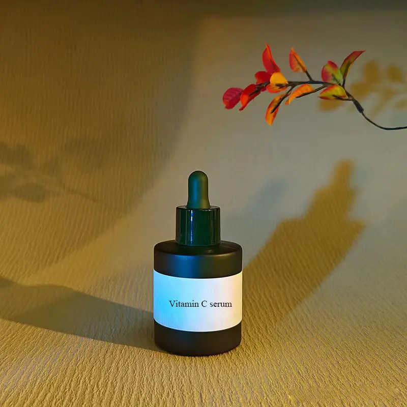 Private Label Deep Hydrating Whitening Face Serum Vitamin C & E Serum for Sensitive Skin Aloe Vera and Green Tea Face Care