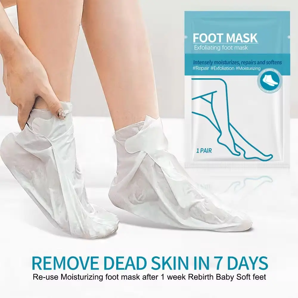 Private Label Pedicure Treatment Feet Peeler Spa Foot Mask Beauty Peeling Exfoliating Callus Remover Skin Care Foot Mask