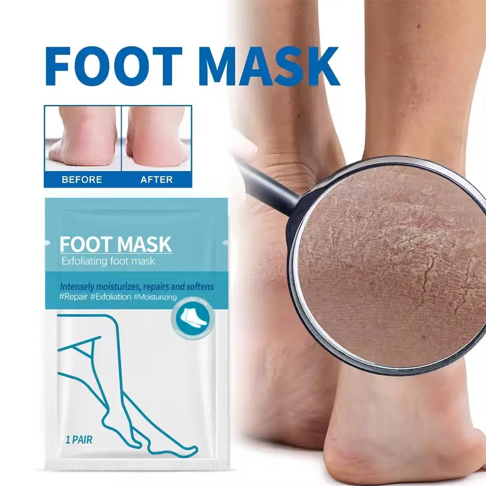 Private Label Pedicure Treatment Feet Peeler Spa Foot Mask Beauty Peeling Exfoliating Callus Remover Skin Care Foot Mask