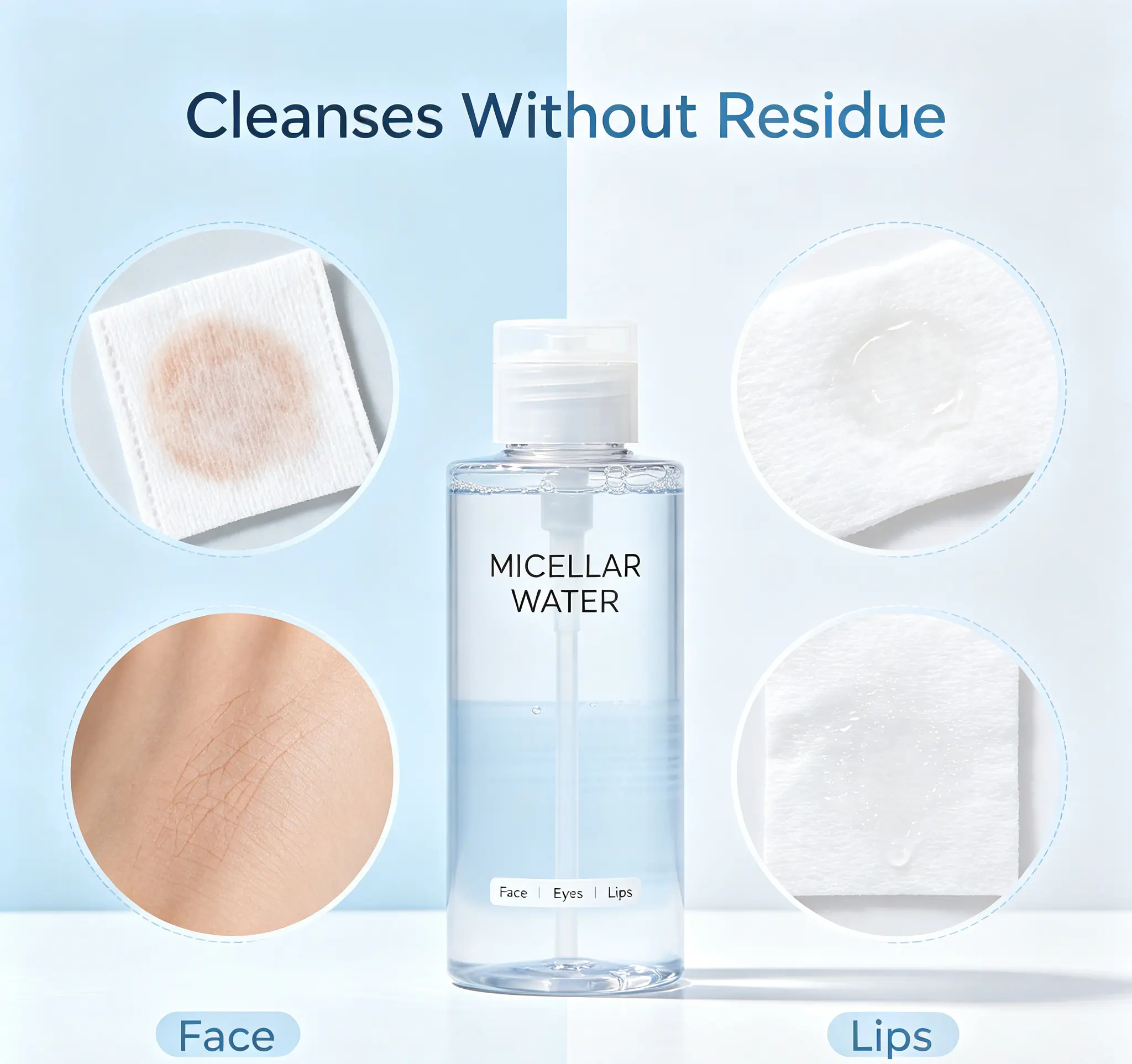 Micellar Water, Hydrating Facial Cleanser & Makeup Remover, Suitable for Sensitive Skin, Vegan, Cruelty Free Makeup Remove