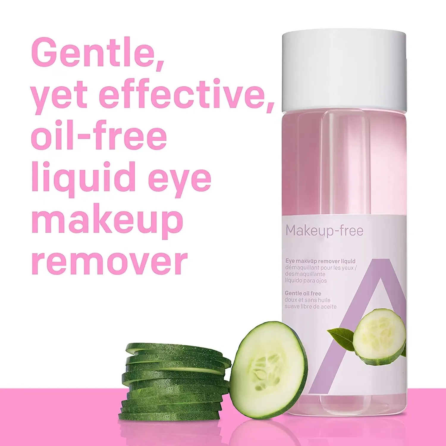 Pallas Organic Herbal Oil-Free Gentle Cleansing Face Eyes & Lips Makeup Remover Waterproof 3 Years Shelf Life