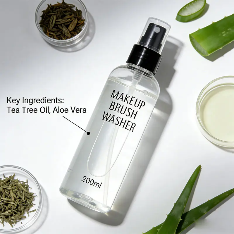 200ml Makeup Brush Washer Quick-Drying Gentle Cleaning Spray for Cosmetic Tools