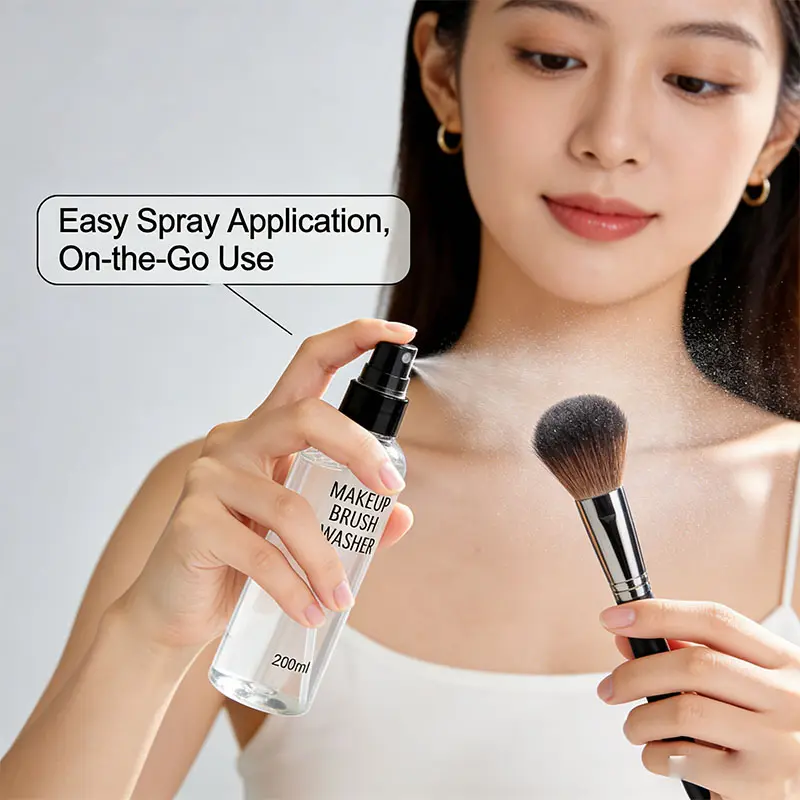 200ml Makeup Brush Washer Quick-Drying Gentle Cleaning Spray for Cosmetic Tools