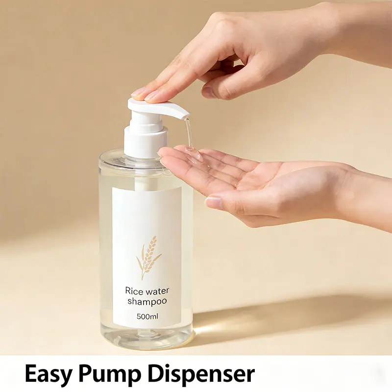 500ml Rice Water Shampoo Moisturizing Nourishing Shampoo for Dry Damaged Hair
