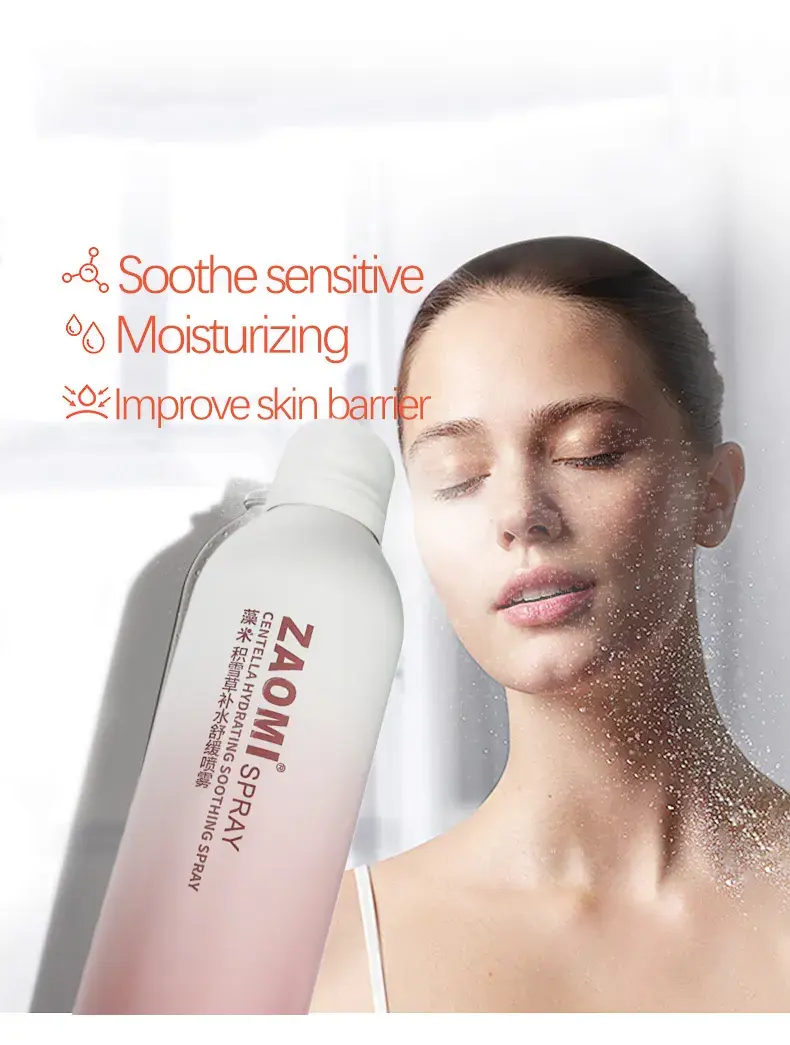 Private Brand Centella Asiatica Hyaluronic Acid Water Replenishing Spray Soothes Sensitive Skin Shrinks Pores Controls Oil