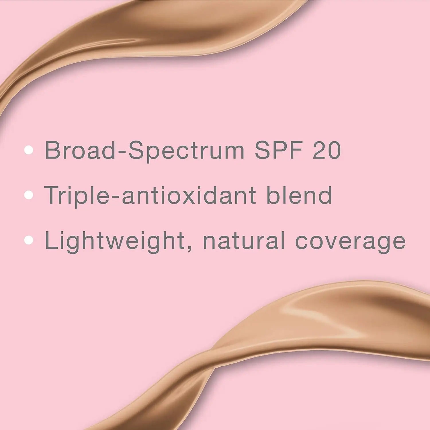 Healthy Skin Liquid Foundation Makeup with Broad Spectrum SPF 20 Sunscreen, Lightweight, Medium Coverage Makeup with Sunscreen