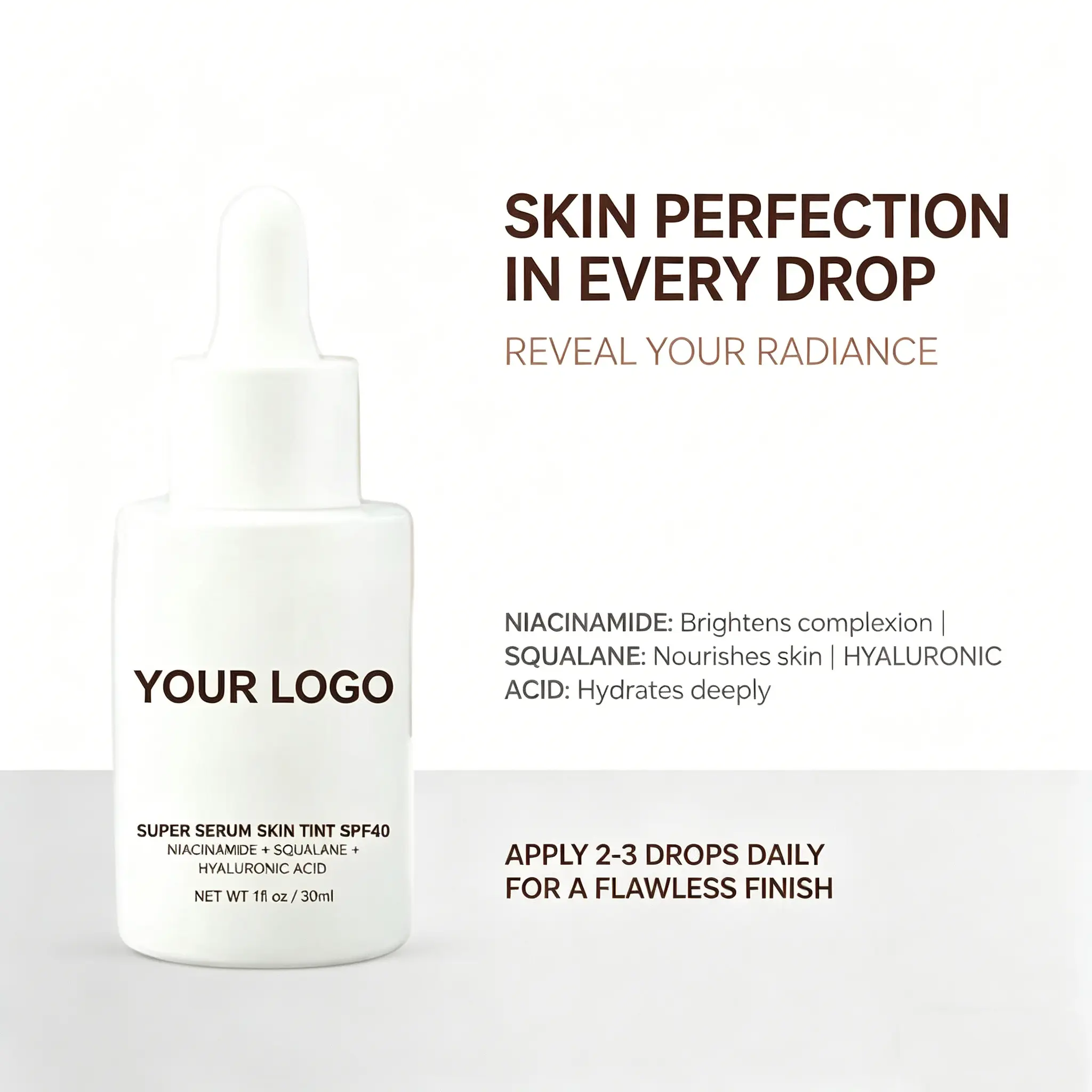 Wholesale 4-in-1 Primer SPF 40 Sunscreen Concealer Foundation Liquid Pores Lasting Private Label Moisturizing Skin Tint