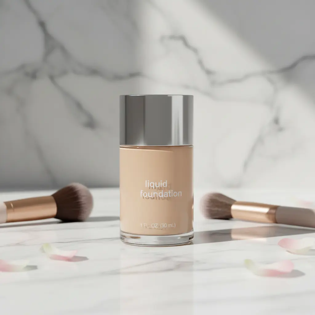 3-in-1 Liquid Foundation, Matte Finish, Hyaluronic & Vitamin C Formula Liquid for All Skin Types Full Coverage Liquid Foundation