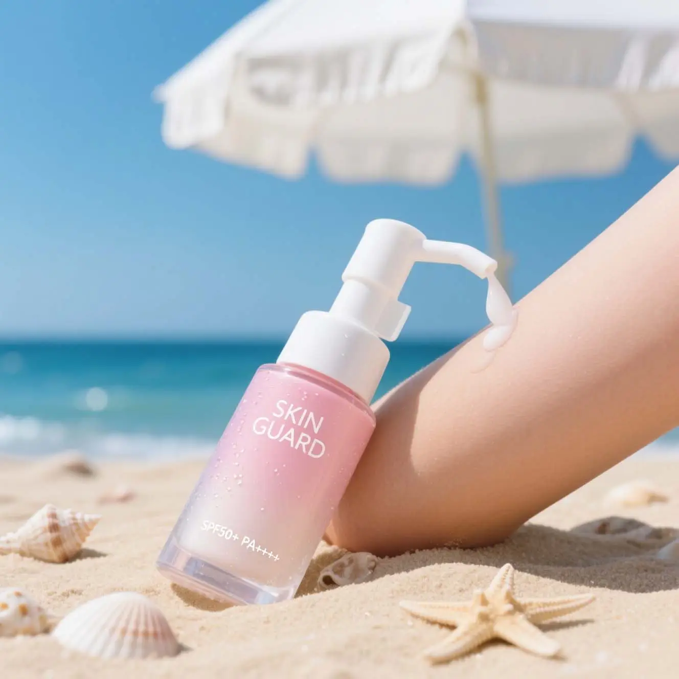 2-in-1 Long-Lasting SPF 50 Non-Greasy Face Sunscreen Cream Primer Foundation Concealer Dark Skin Tone Oil-Control Protection