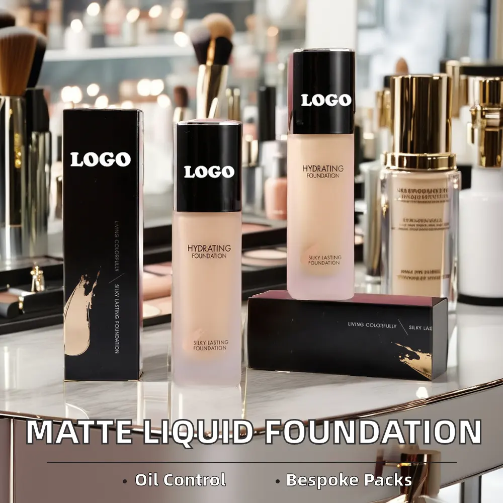 Wholesale Liquid Matte Waterproof Makeup Foundation Long Lasting with Custom Private Factory Label Natural Face Primer