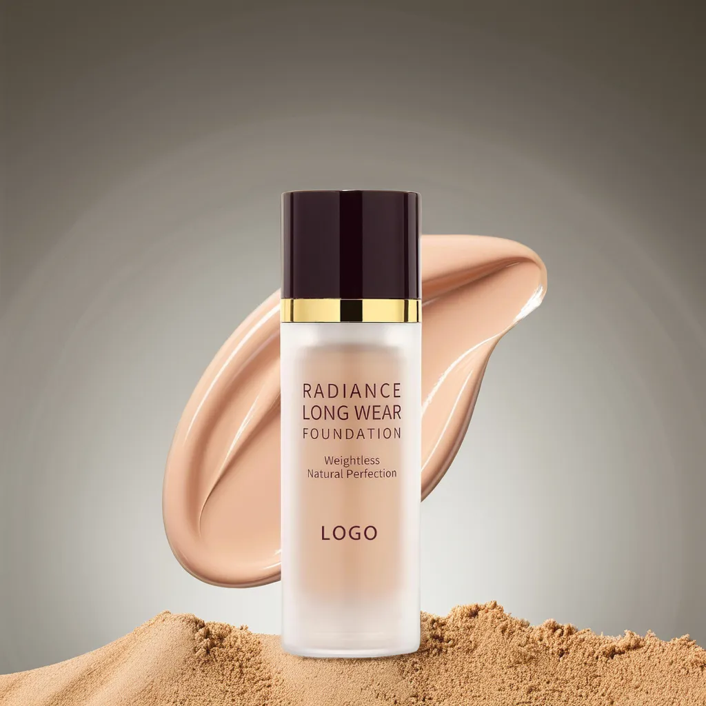 High Quality Private Label Whitening Liquid Foundation Waterproof Vegan Concealer Sunscreen for Dark Skin Tones Makeup