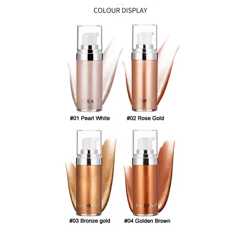 New Arrival Legs Body Facial Luminizer Copper Color Liquid Highlighter Foundation Cream Concealer High Cover Makeup Base