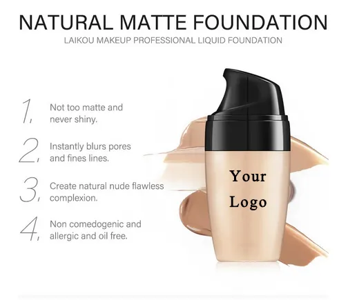 Hot Sell Natural BB Cream Face Care Foundation Concealer Oil Control Makeup Foundation Cream Brightening Face Foundation