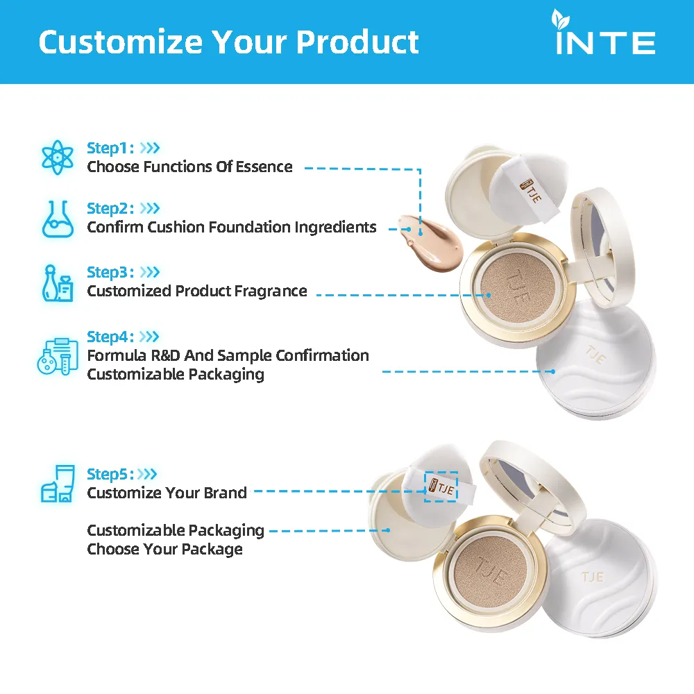 Matte Air Cushion BB Cream SPF 50+ PA+++ Freckle-Removing Whitening Long-Lasting Titanium Dioxide Ingredients Private Sunscreen