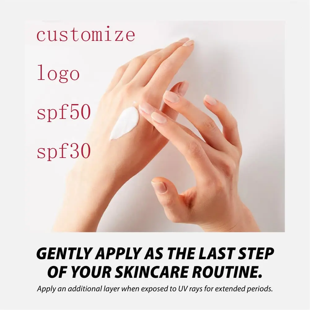 Customize Service Facial Skin Care Tinted Sunscreen Customize Whitening Sunblock Lotion Private Label