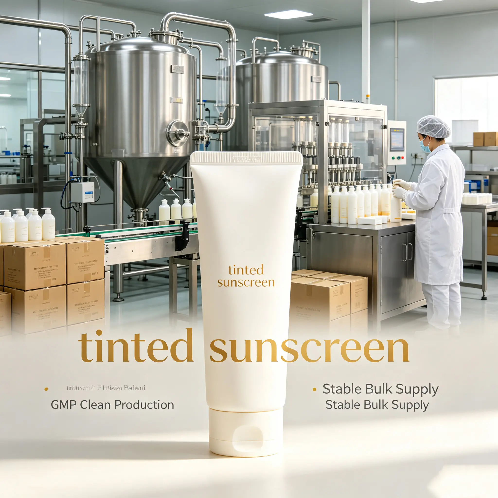 Tinted Sunscreen, Lightweight Daily Sunscreen with Natural Finish for Smooth Skin Protection