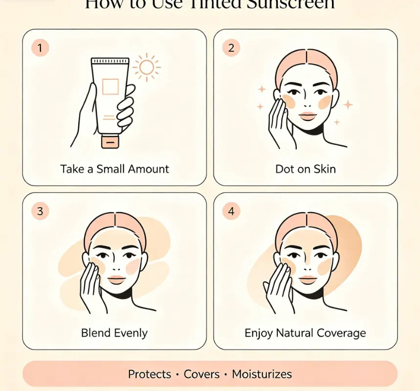 Tinted Sunscreen Oil-Free Anti-Aging Face Sunscreen with Natural Ingredients Private Label