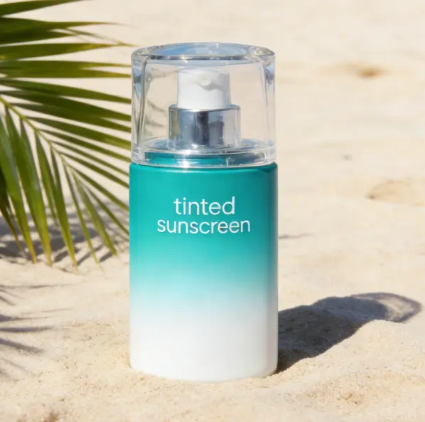 Tinted SPF50+ PA++++ Oil-Free Hydrating Vegan Sunscreen Cream for All Skin Types