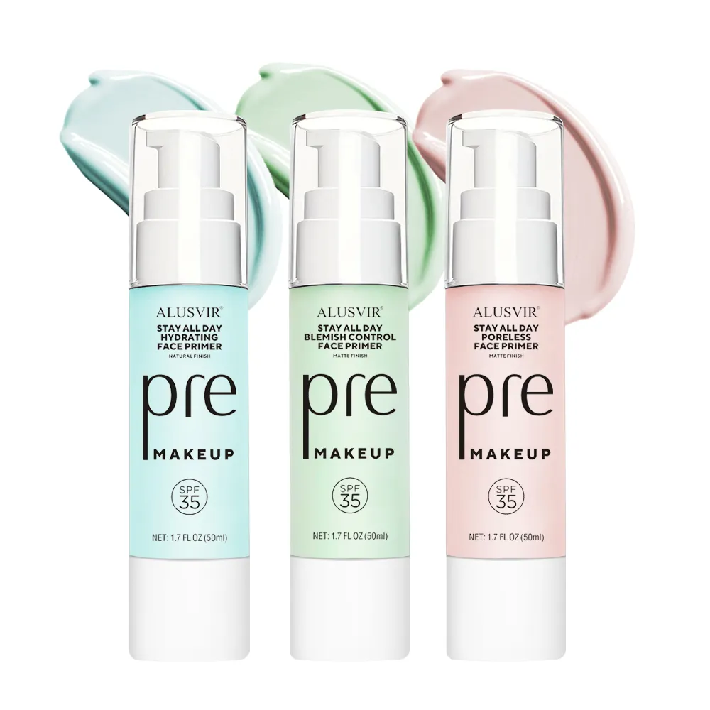 Private Label Mineral Makeup Base Antioxidant Foundation Face Primer Hydrating Pores Minimized Lotion Cream SPF35