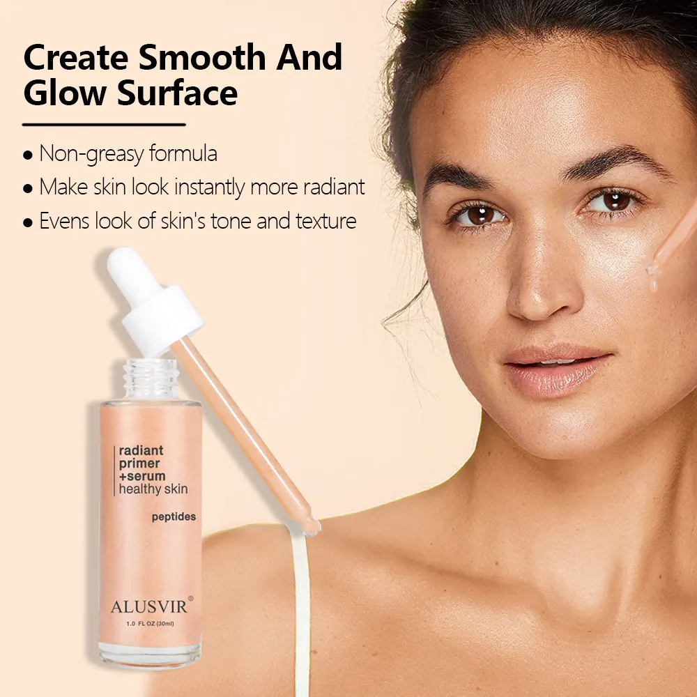 Oem Beauty Smooth Skin Makeup Base Antioxiant Foundation Face Rediant Primer Serum Moisture Lighten Priming Serum Private Label