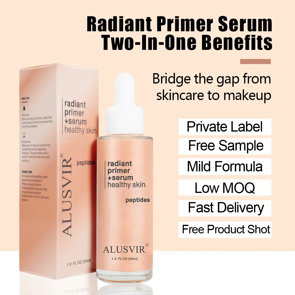Oem Beauty Smooth Skin Makeup Base Antioxiant Foundation Face Rediant Primer Serum Moisture Lighten Priming Serum Private Label
