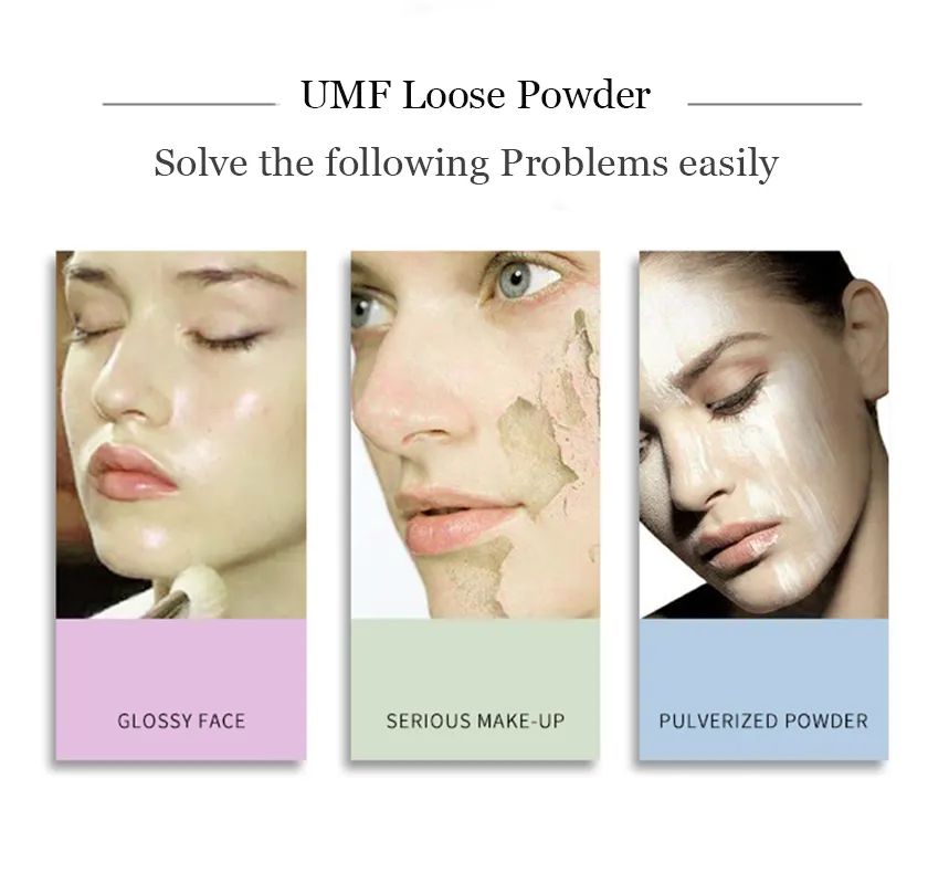Private Label Custom your Logo Wholesales Oil Control Foundation Face Base Makeup Loose Powder