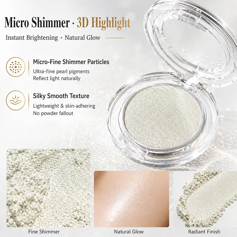 Custom Highlighter Palette OEM Cosmetics Cleaning Formula Manufacturer Wholesale Custom Highlighter Powder Private Label