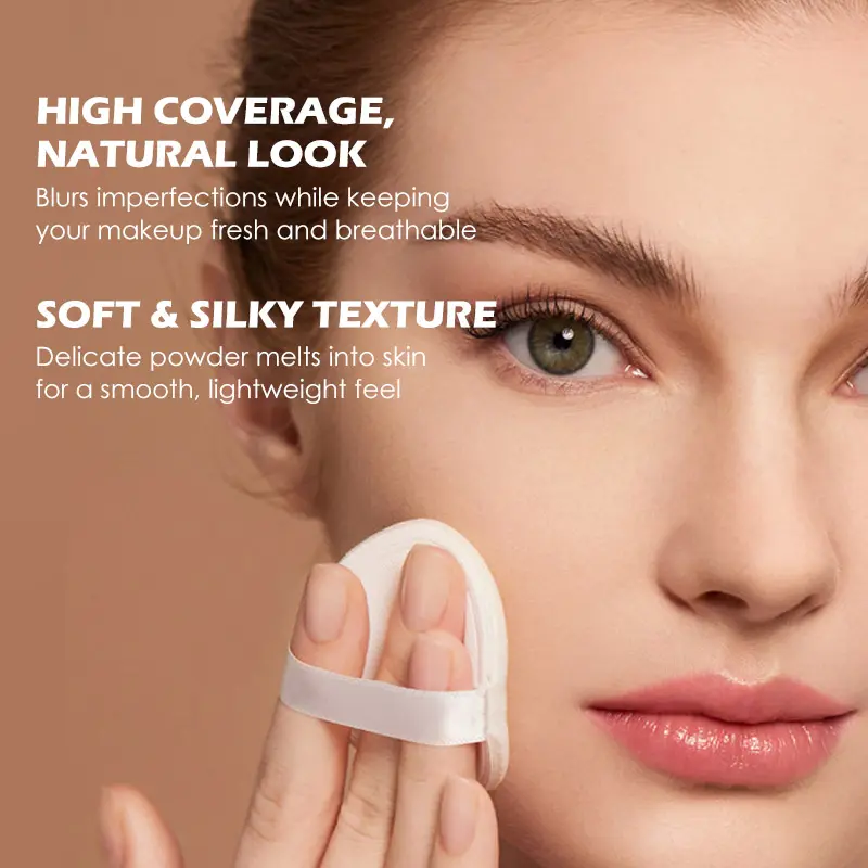 Oil Control Long Lasting Face Compact Powderl Setting Powder Long Lasting for All Skin New Design Wholesale Setting Powder
