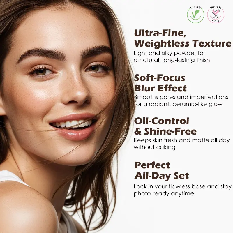 Private Label Powder Blush Waterproof Vegan OEM/ODM High Pigment Custom Your Logo Pressed Powder Face Makeup detail