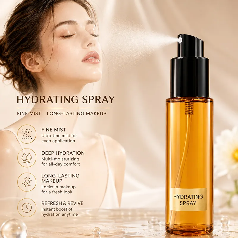 Custom Liquid Makeup Setting Spray OEM Private Label Fine-Mist Hydrating Long-Lasting Waterproof Sensitive Skin