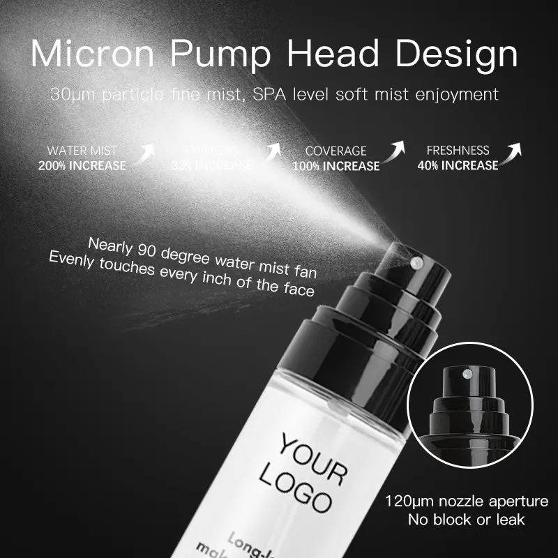 Private Label Mineral Spray Makeup Oil-Control Long Lasting Waterproof Natural Finish Face Setting Spray